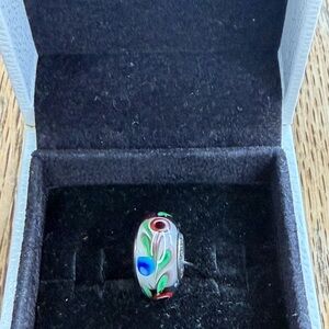 RETIRED Pandora “Folklore” Murano Glass Charm #791614